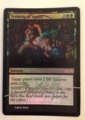 A pretty unique card - extended by me and signed in silver by the original artist Volkan Braga.