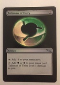 Lovely simple but striking foil alter which really makes the talisman itself pop