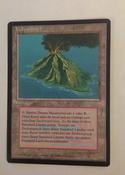 Flawlessly black bordered German Volcanic Island